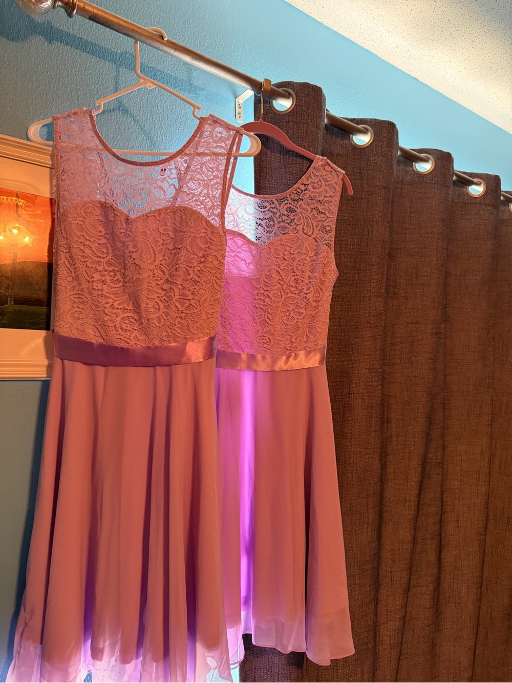 2 BeryLove Floral Lace & Chiffon A-Line Special Occasion Dress - Sizes M & L